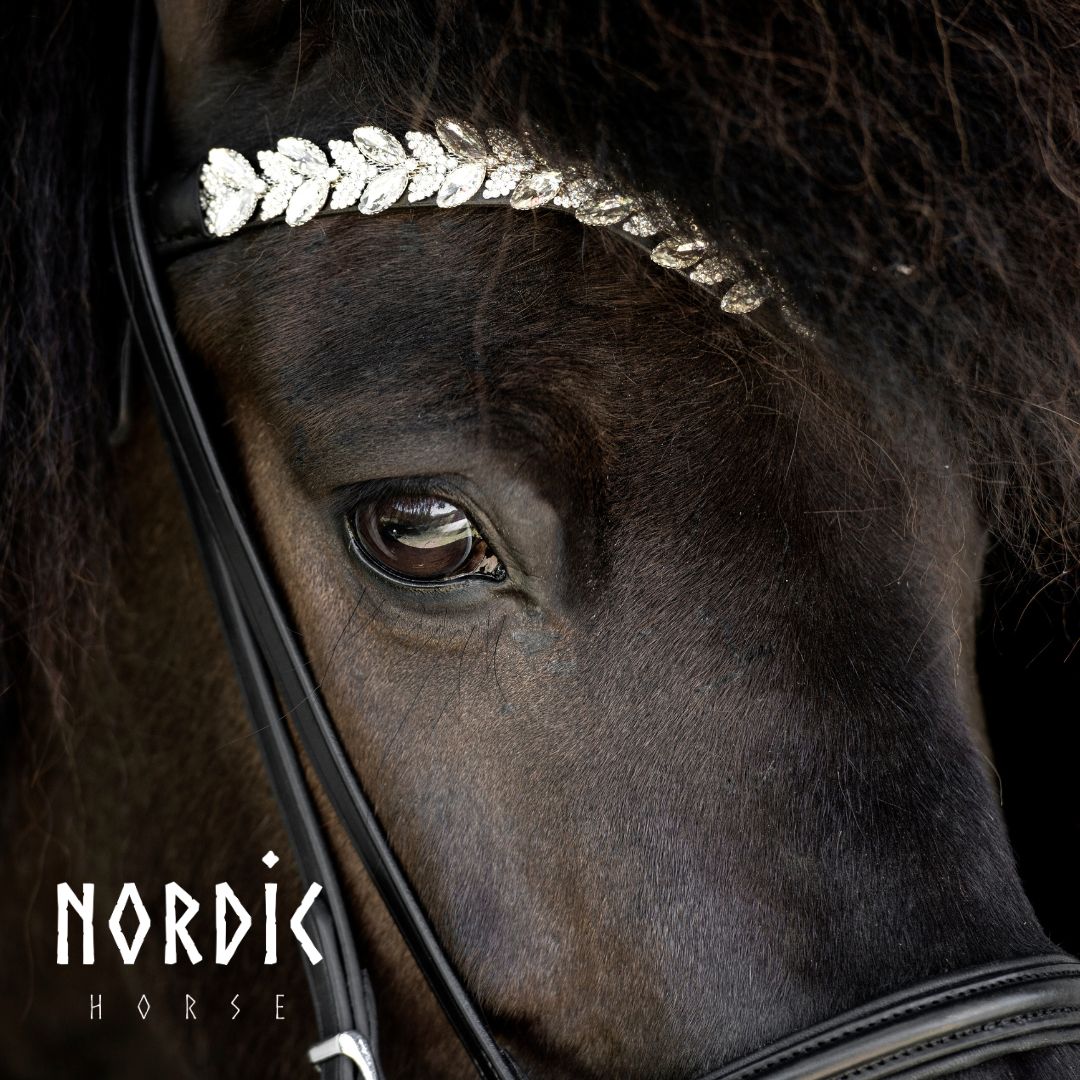 Nordic Horse Trense Silver Leaves