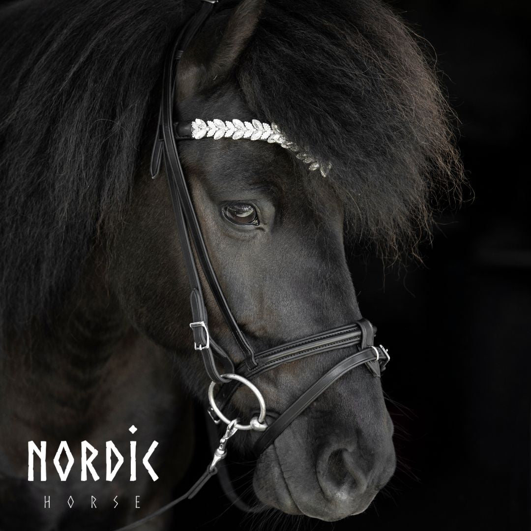 Nordic Horse Trense Silver Leaves